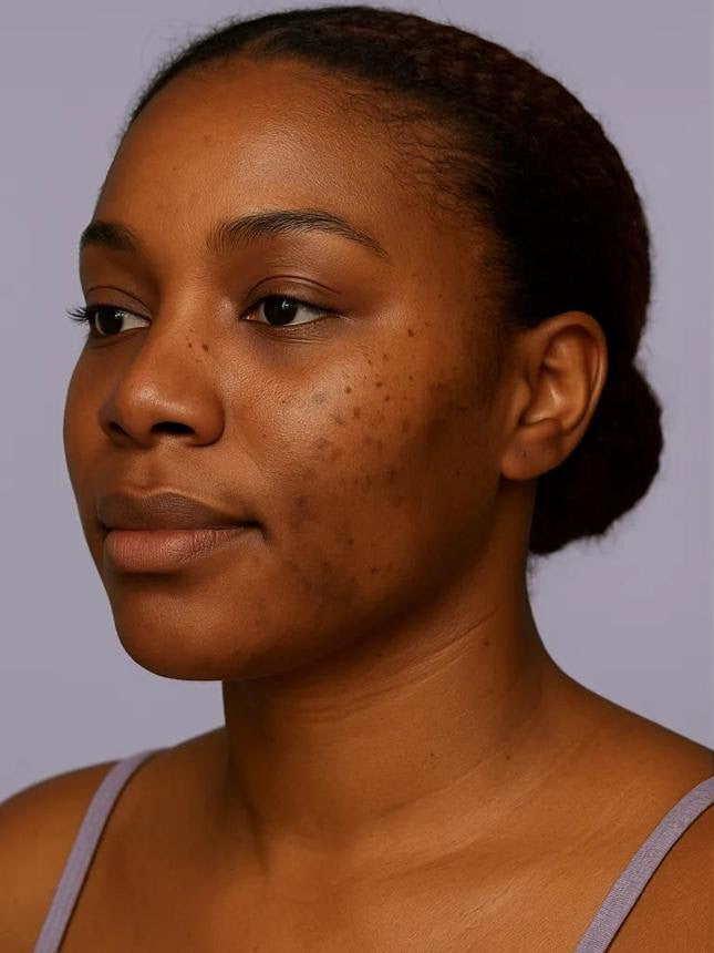dark spots on black skin