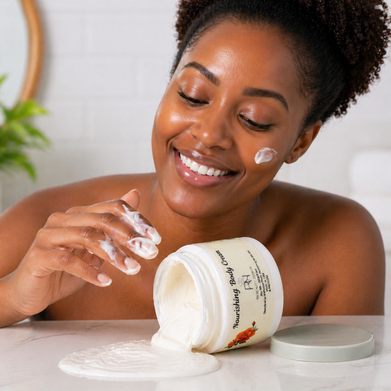 ROMANCE , Nourishing Body Cream with Rose Water & Vitamin E
